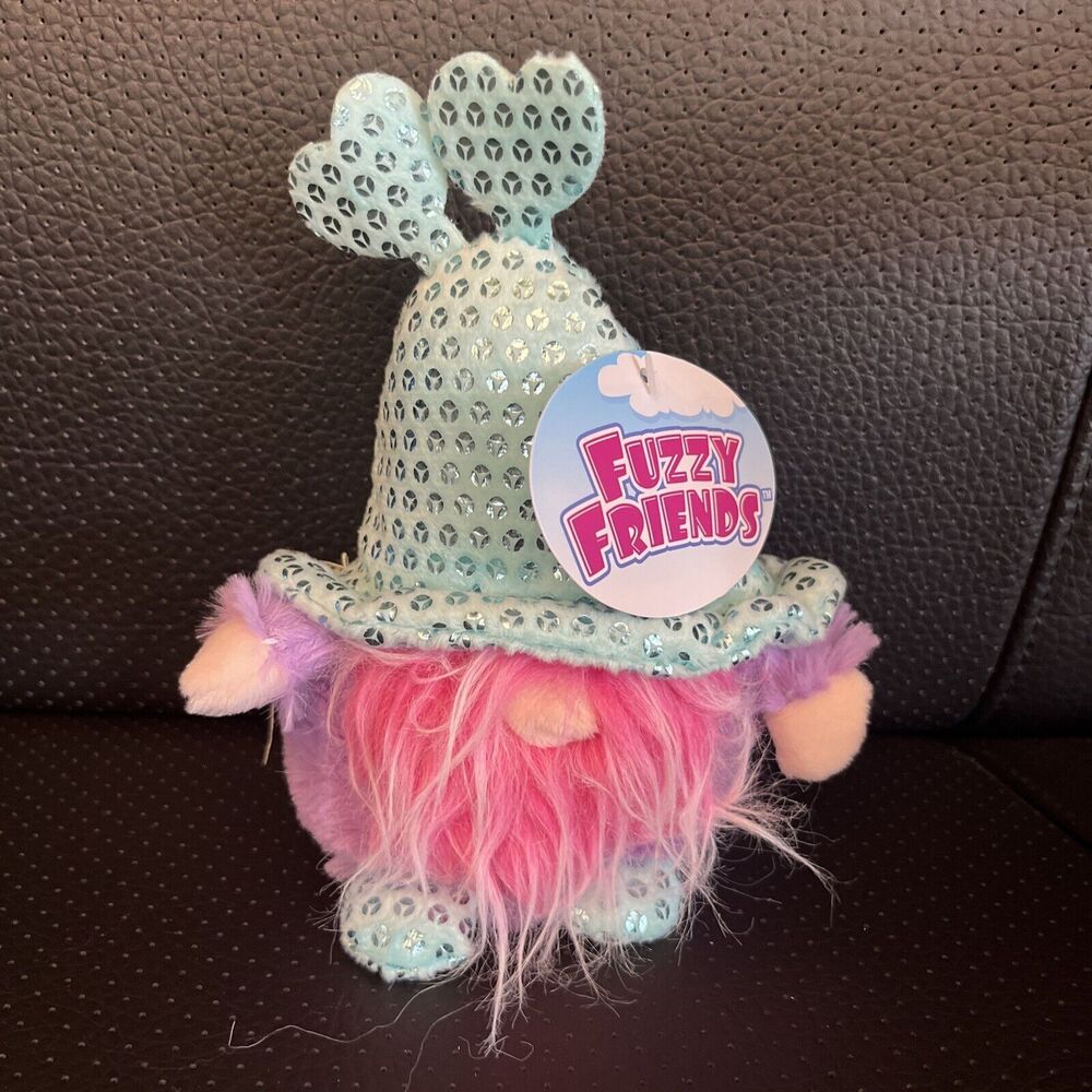 Fuzzy Friends Valentine's Themed Garden Gnome Plush 3.21x1.5x6 in.